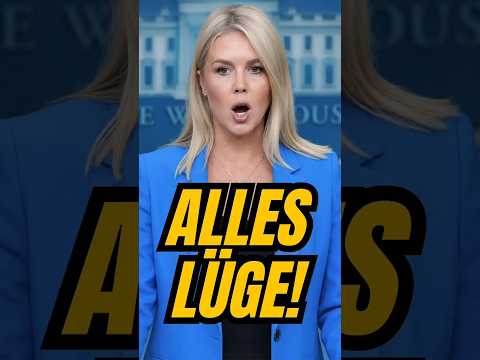 Video Thumbnail: 🚨 Erwischt! So lügt Trump Pressesperin Leavitt vor der Weltpresse!