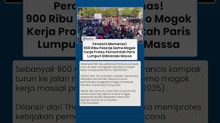 Perancis Memanas! 900 Ribu Pekerja Turun ke Jalan Mogok Kerja, Paris Lumpuh Total Diblokade Massa
