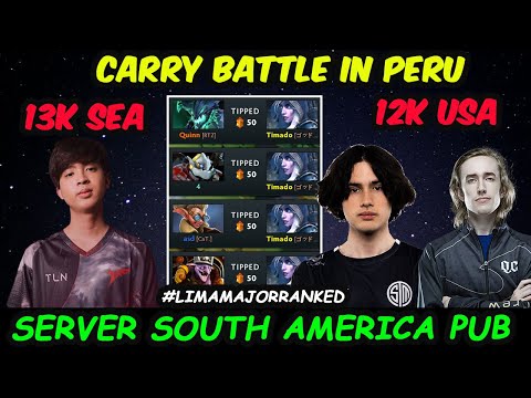 CARRY BATTLE IN PERU !! 23savage vs Timado Quinn #LIMAMAJOR RANKED Server South America Dota 2