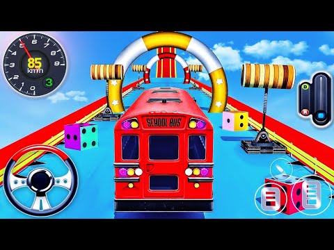 Impossible School Bus Ramp Racing - Bus Tracks Stunts Driving Simulator - Android GamePlay #30
