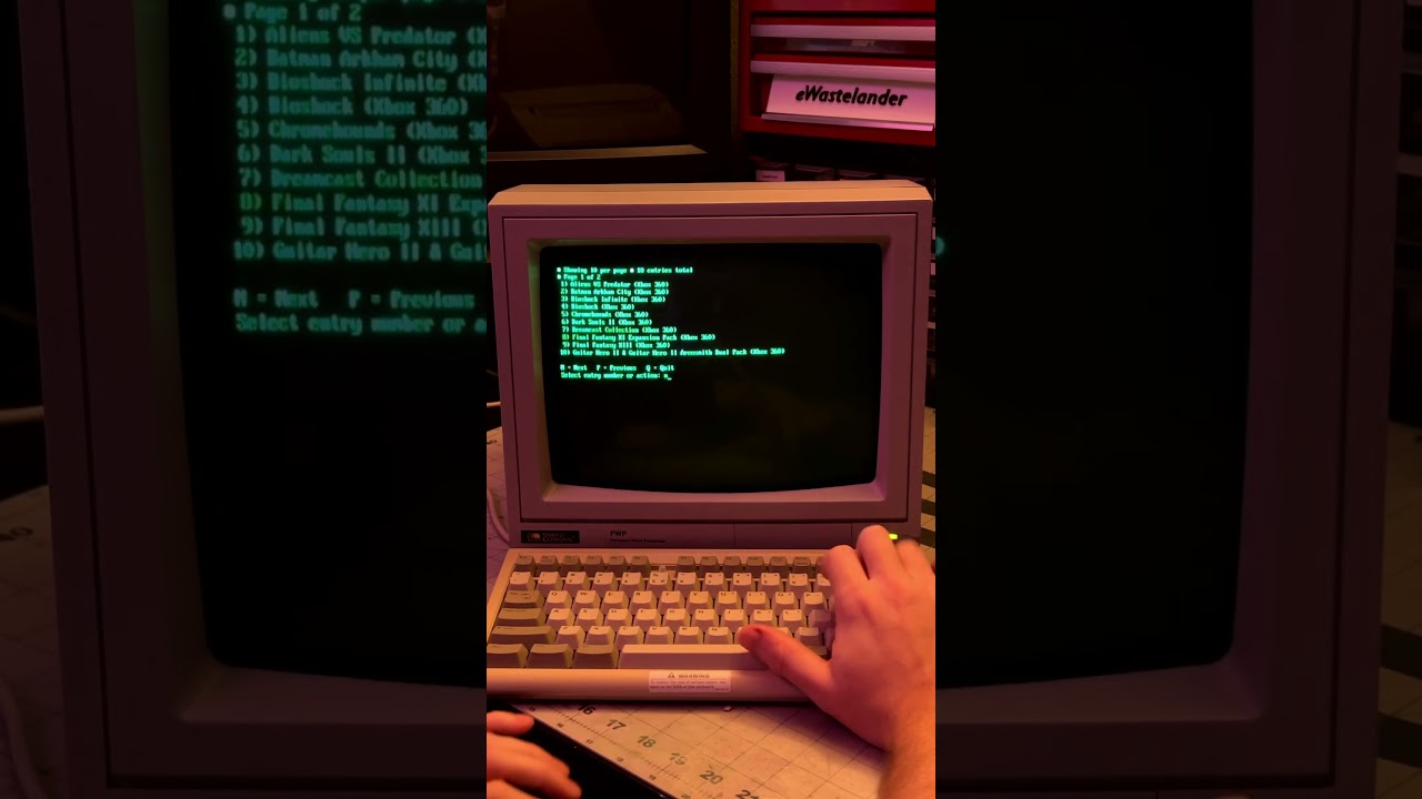 Logging Games On A Retro Terminal #Retro #Linux #Gaming
