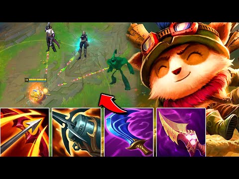 ON HIT TEEMO TOP IS A AOE MACHINE MISSLE LAUNCHER! - League of Legends