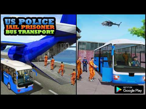 US Police Jail Prisoner Bus Transport Plane
