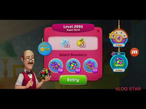 Homescapes Level 3995. Super hard level.