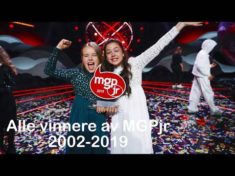 Alle vinnere av MGPjr (2002-2019)