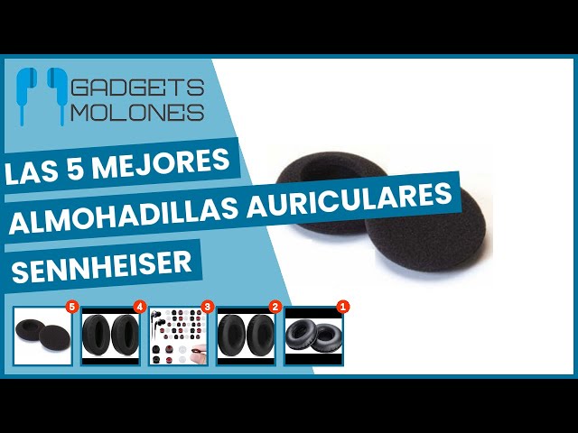 Vídeo relacionado con 10 Piezas Almohadillas para Auriculares, 50 Mm Almohadillas de Espuma Negra Repuesto, Repuesto para Sennheiser PX100, PX130, PX100II, PX131, PC30