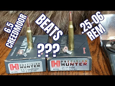 6.5 Creedmoor vs. 25-06 Rem Episode 2: Hornady Precision Hunter ELDX