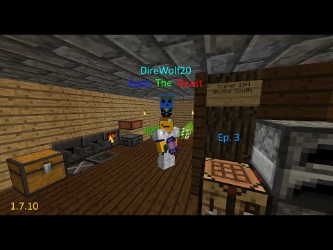 FTB DireWolf20 Ep 3 The Master Hammer 1.7.10