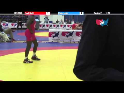 60 KG Consolation QF - Earl Hall OTC vs Kyle Jahn Bristol