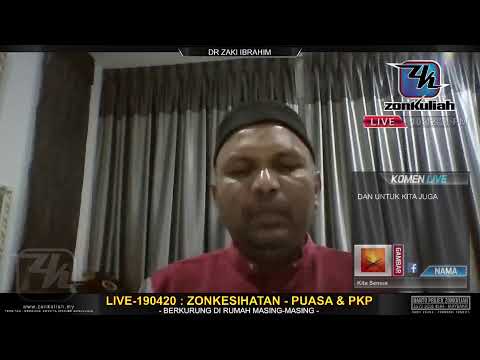 LIVE-190420 : ZONKESIHATAN - Puasa Sewaktu PKP dan Wabak Covid-19