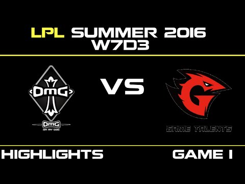 OMG vs GT Game 1 Highlights Tencent LPL Summer 2016 W7D3 OMG vs Game Talents   OMG vs GT   LPL LOL