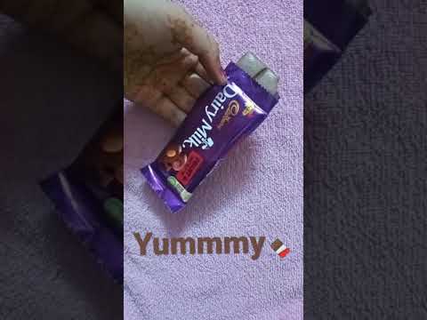 yummy dairy milk fruit and nut 40 rs chocolate 🍫🍫