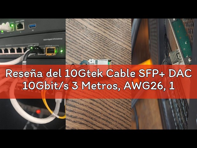 Vídeo relacionado con QSFPTEK 40G QSFP DAC Cable 1 Meter, DAC Cable Twinax de cobre de conexión directa pasiva de 1m compatible con Cisco QSFP-H40G-CU1M