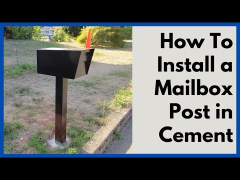 How To Install A Mailbox and Post in Concrete