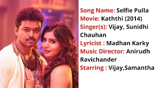 Selfie Pulla  Lyrics with English Translation  Kat