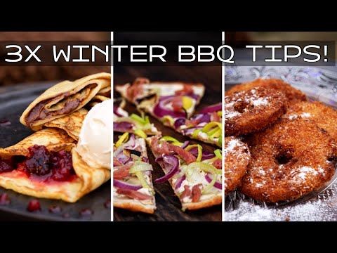 , title : '3 waanzinnige WINTER BBQ recepten! Tip voor Flammkuchen, appelbeignets en crepes'