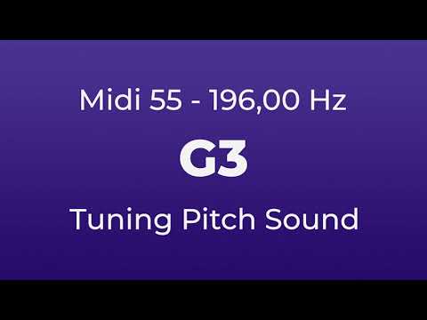 G3 Tuning Pitch | 196,00 Hz | Midi Key 55