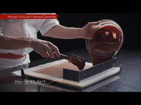 Step by Step Recipe by L'Ecole Valrhona Pastry Chef Roesz: the Manjari Sichuan Chocolate Bar