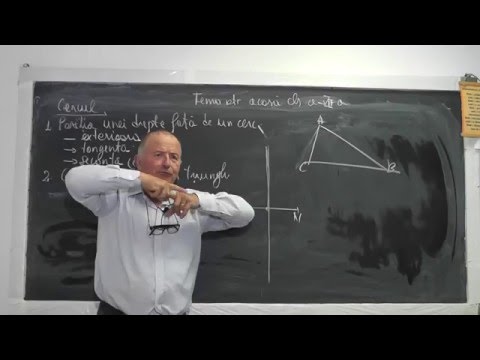 1/2 981 Pozitia relativa a unei drepte fata de cerc Cercul inscris / circumscris unui triunghi Cls 7