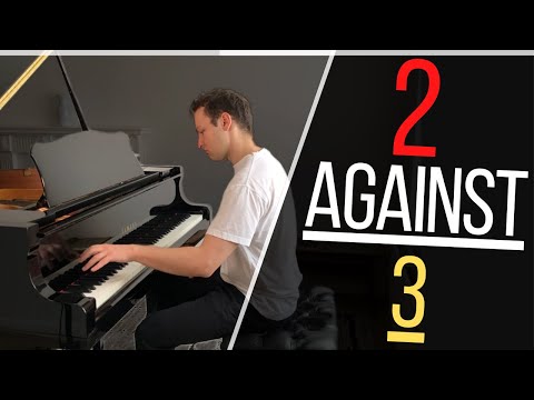 How do you play Triplets against 8th notes on the piano?