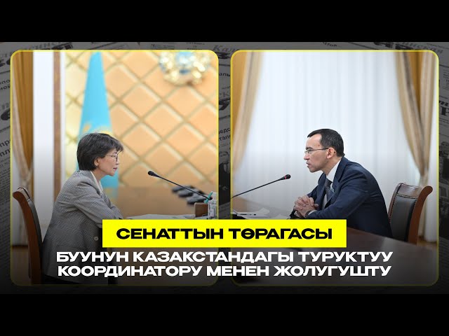 Сенаттын Төрагасы БУУнун Казакстандагы Туруктуу координатору менен жолугушту
