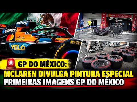GP DO MEXICO: MCLAREN DIVULGA PINTURA ESPECIAL | EQUIPES MONTAM CARROS E PRIMEIRAS IMAGENS