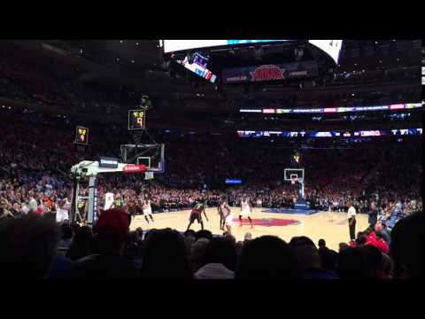 Knicks vs Hawks Live Floor Seats - Jerian Grant nice cut and finish