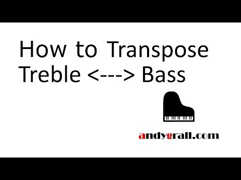 Quick How To Transpose Trick - Treble to Bass to Treble (Same Key)