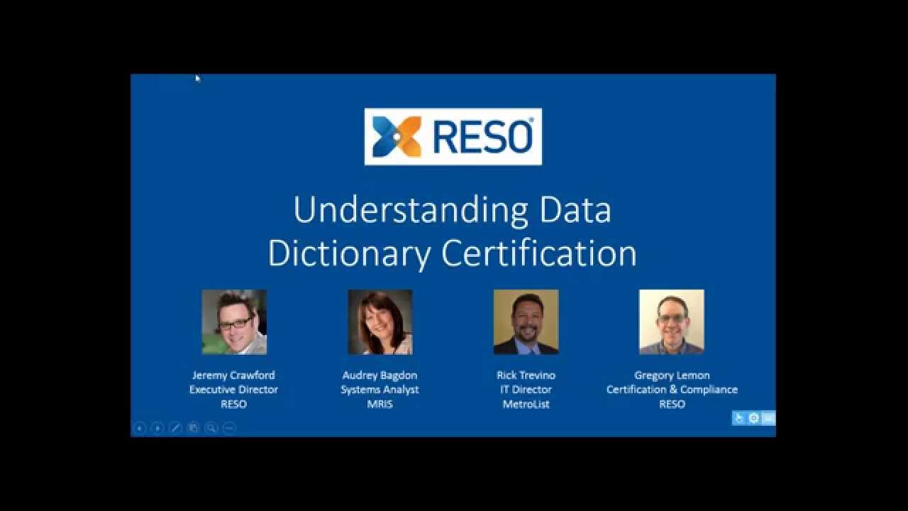 Understanding Data Dictionary Certification