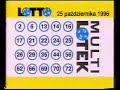 Polsat Wyniki Losowania LOTTO 25 10 1996 R