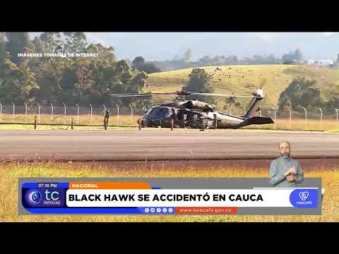 Accidente de helicóptero Black Hawk en Cauca deja soldados heridos