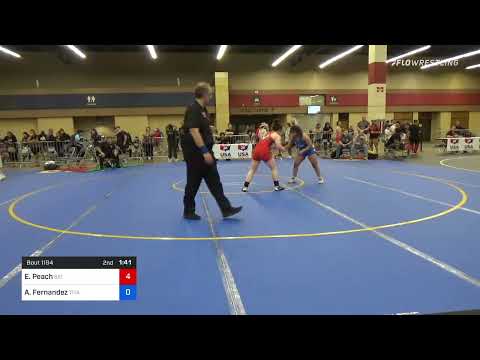 66 Kg Quarterfinal - Emma Peach, Big Game Wrestling Club Vs Adelaida Fernandez, Titan Mercury Wres
