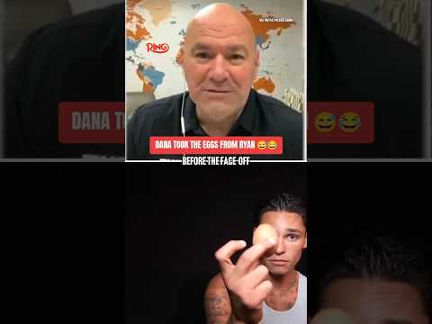Dana White on Ryan Garcia bringing eggs to face-off with Conor Benn 😂 #GarciaBenn