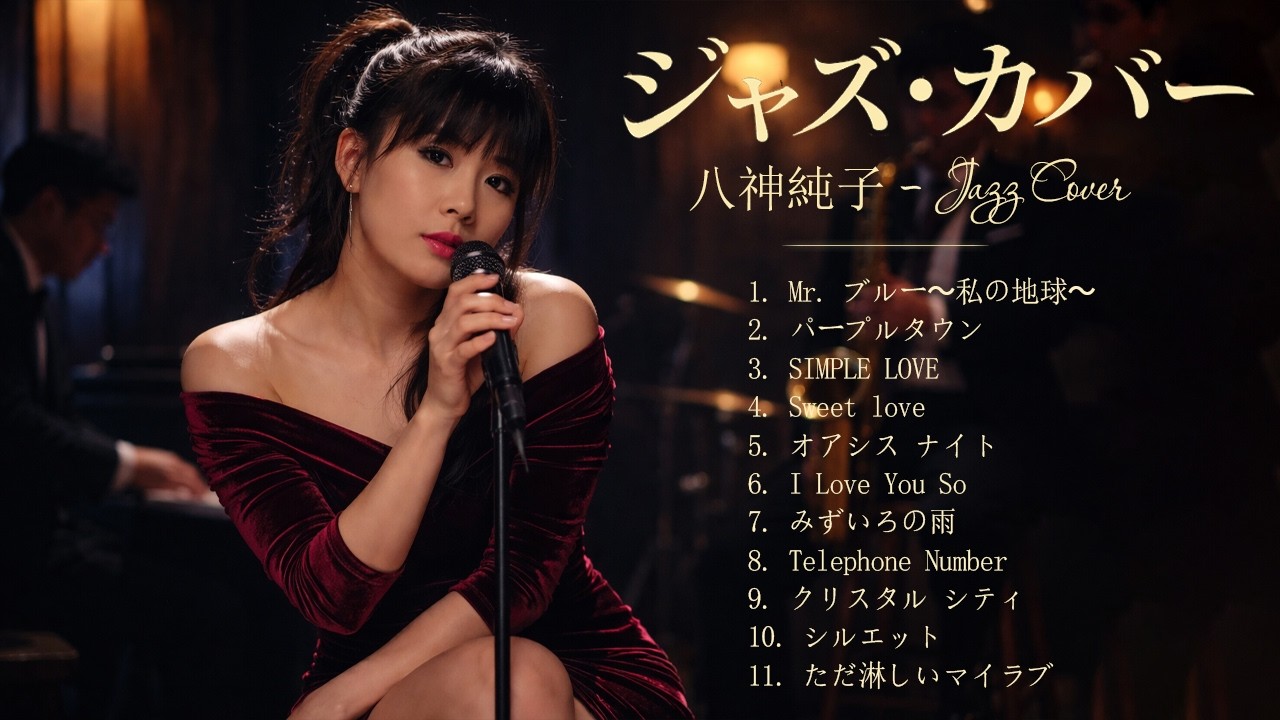 1時間ジャズリラックス 🎷 八神純子 ジャズカバー集 – 夜に溶けるメロディー