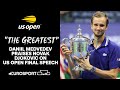 Medvedev calls Djokovic ‘greatest in history’ during US Open final speech | US Open 2021 | Eurosport