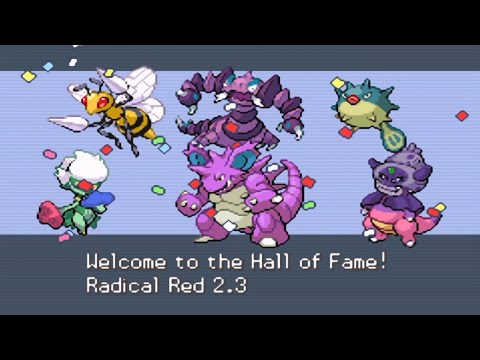 Pokemon Radical Red 2.3 Hardcore Mono Poison: Elite 4/Champion! (being the real koga 💀)