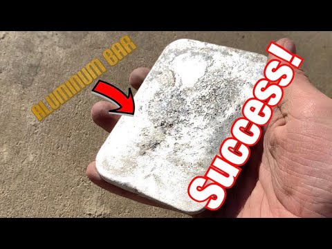 Casting a SHINY ALUMINUM BAR from Scrap |ASMR|