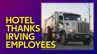 Hotel Employees Give Breakfast to Irving's Solid Waste Services Team