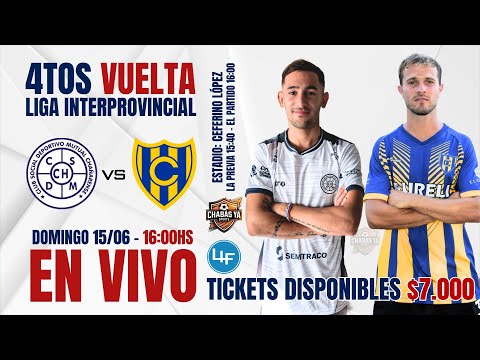CHAÑARENSE 3 🆚 1 CENTENARIO | 4TOS DE FINAL VUELTA | APERTURA LIGA INTERPROVINCIAL | EN VIVO