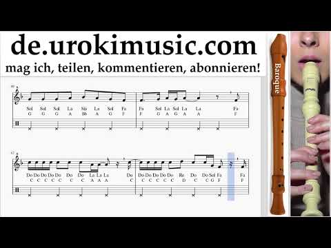 Blockflöte Lernen B. Sam Smith - Too Good At Goodbyes Tabulatur um-i995