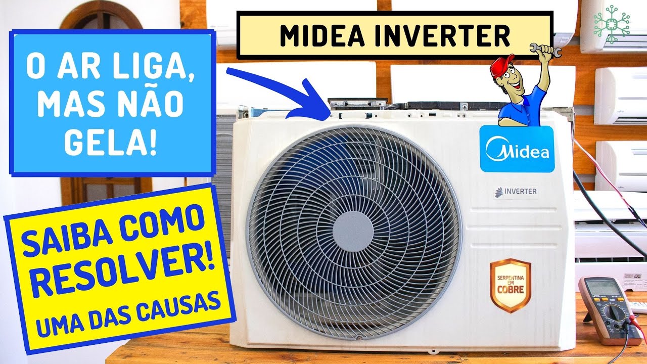 Springer Midea Inverter Liga Evaporadora Mas Não Gela (Não Liga a Condensadora)
