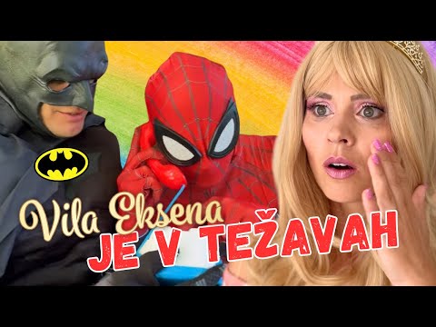 Vila Eksena je v težavah! Spiderman, Batman ali jo bosta rešila?