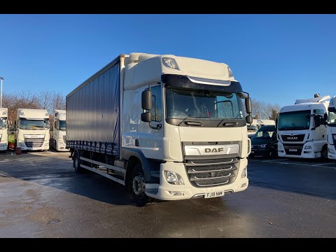 DAF CF 260 18T CURTAIN SIDE TAIL LIFT - FJ18NWM