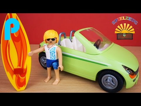 Surf-Roadster 6069 - Playmobil Summer Fun - Film Beach Strand Surfen Cabrio Surfer auspacken