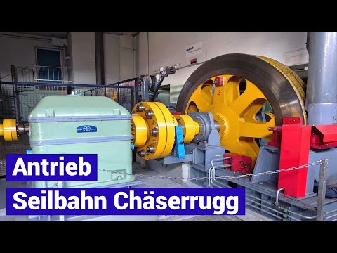 Seilbahn Iltios - Chäserrugg - Antrieb der Luftseilbahn