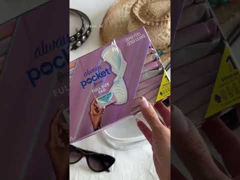 Chloe can pack light and move freely because Always Pocket FlexFoam goes where she goes