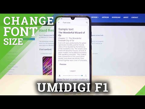 How to Change Font Size in UMIDIGI F1 – Manage Text Size