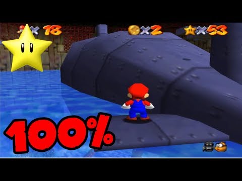Super Mario 64 100% Walkthrough - Dire, Dire Docks - Course 9