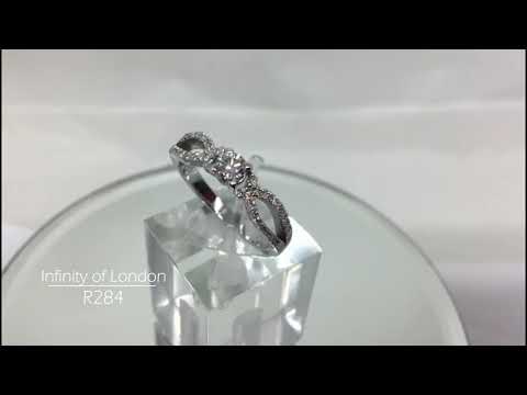 SOLITAIRE DIAMOND ENGAGEMENT RING 18CT WHITE GOLD R284 [0.45ct total]