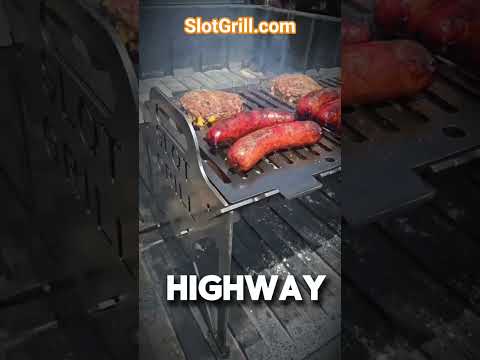 Slot Grill - Collapsible BBQ Grill made in the USA. The original #SlotGrill #MadeInAmerica #bbq